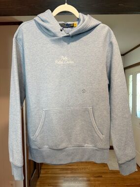 NWT Men’s Polo Ralph Lauren Mod Blue Heather Hoodie (Small)